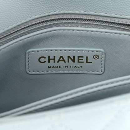 Chanel Caviar Quilted Mini Coco Handle Flap Light Blue 6 of 11