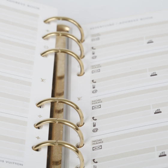 Monogram Medium Ring Agenda w Inserts
