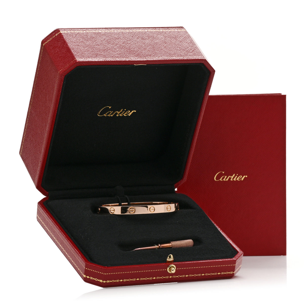 18K Pink Gold LOVE Bracelet 17