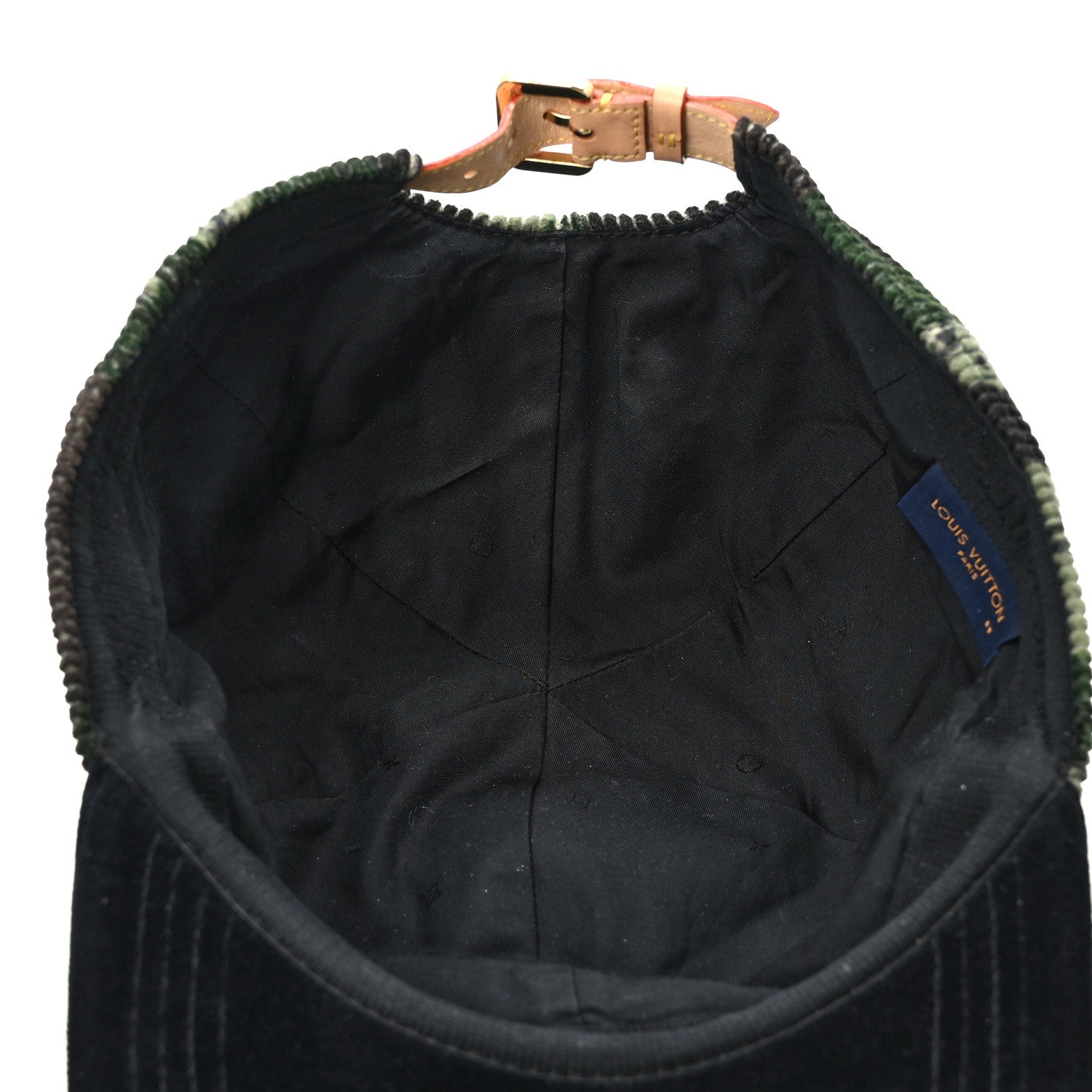 Louis Vuitton Camoflauge Velvet Monogram Cap Black 7 of 8