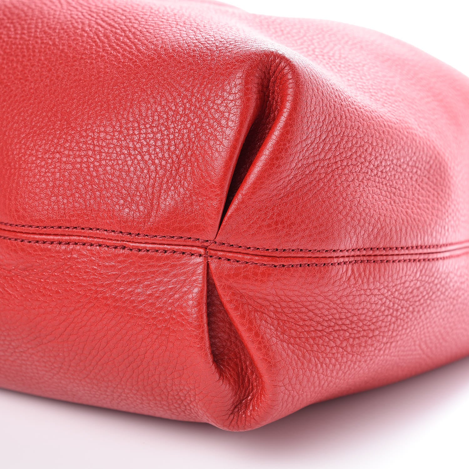 Gucci Pebbled Calfskin Large Soho Hobo Red 10 of 10
