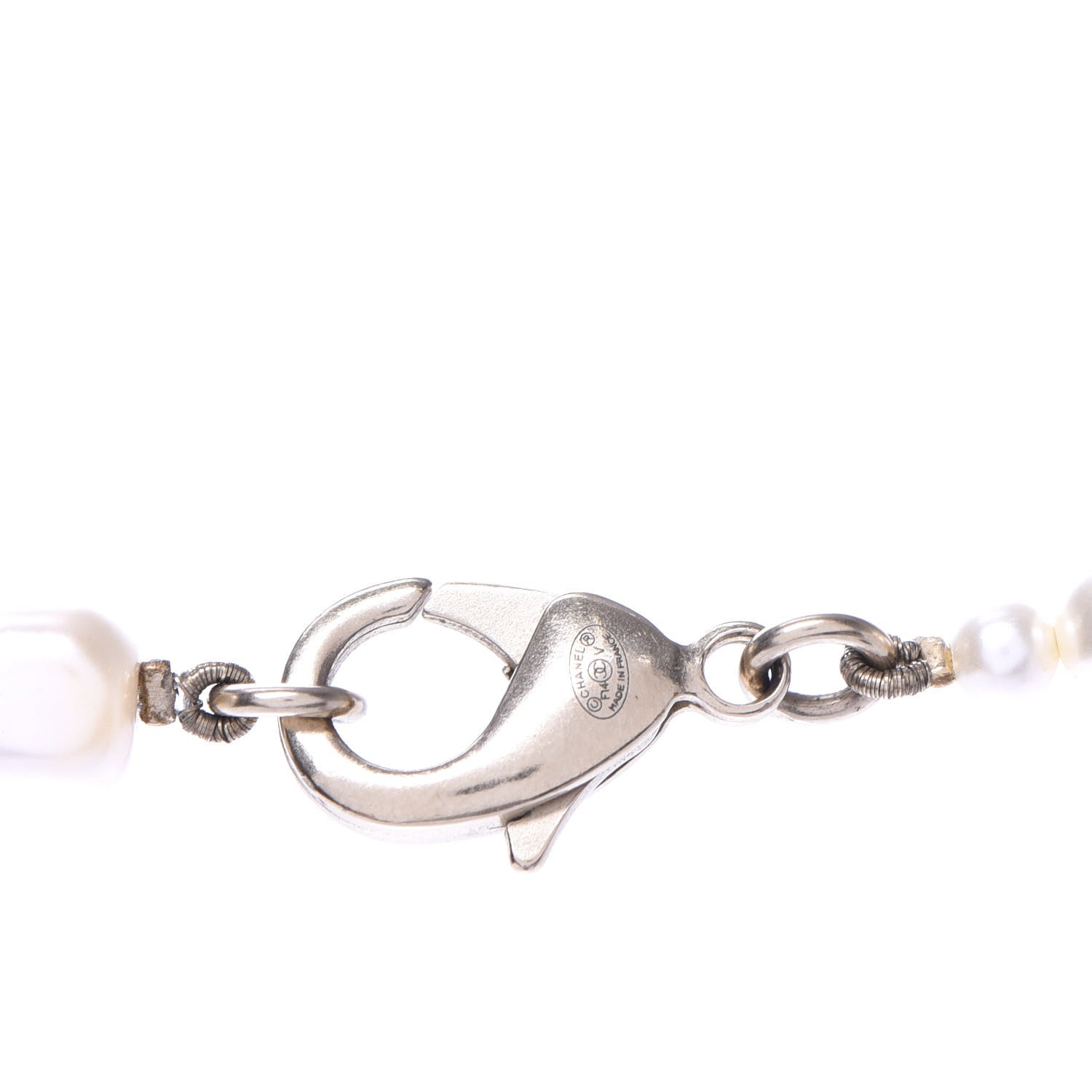 Chanel Irregular Pearl CC Long Necklace Light Gold 5 of 6