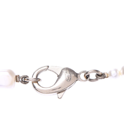 Chanel Irregular Pearl CC Long Necklace Light Gold 5 of 6