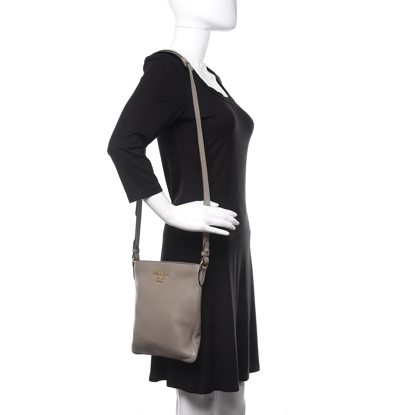 Vitello Daino Crossbody Bag Argilla