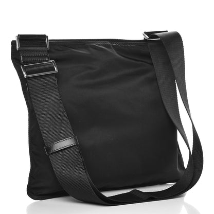 Prada Nylon Flat Messenger Bag Black 3 of 6