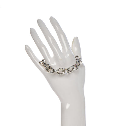David Yurman Sterling Silver 12mm Large Oval Link Bracelet 2 of 4