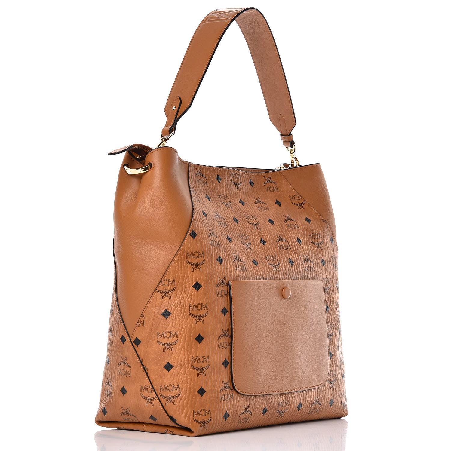 MCM Visetos Large Klara Hobo Cognac 3 of 12