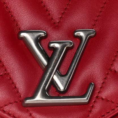 Louis Vuitton Calfskin New Wave Chain Pochette Scarlet 9 of 16