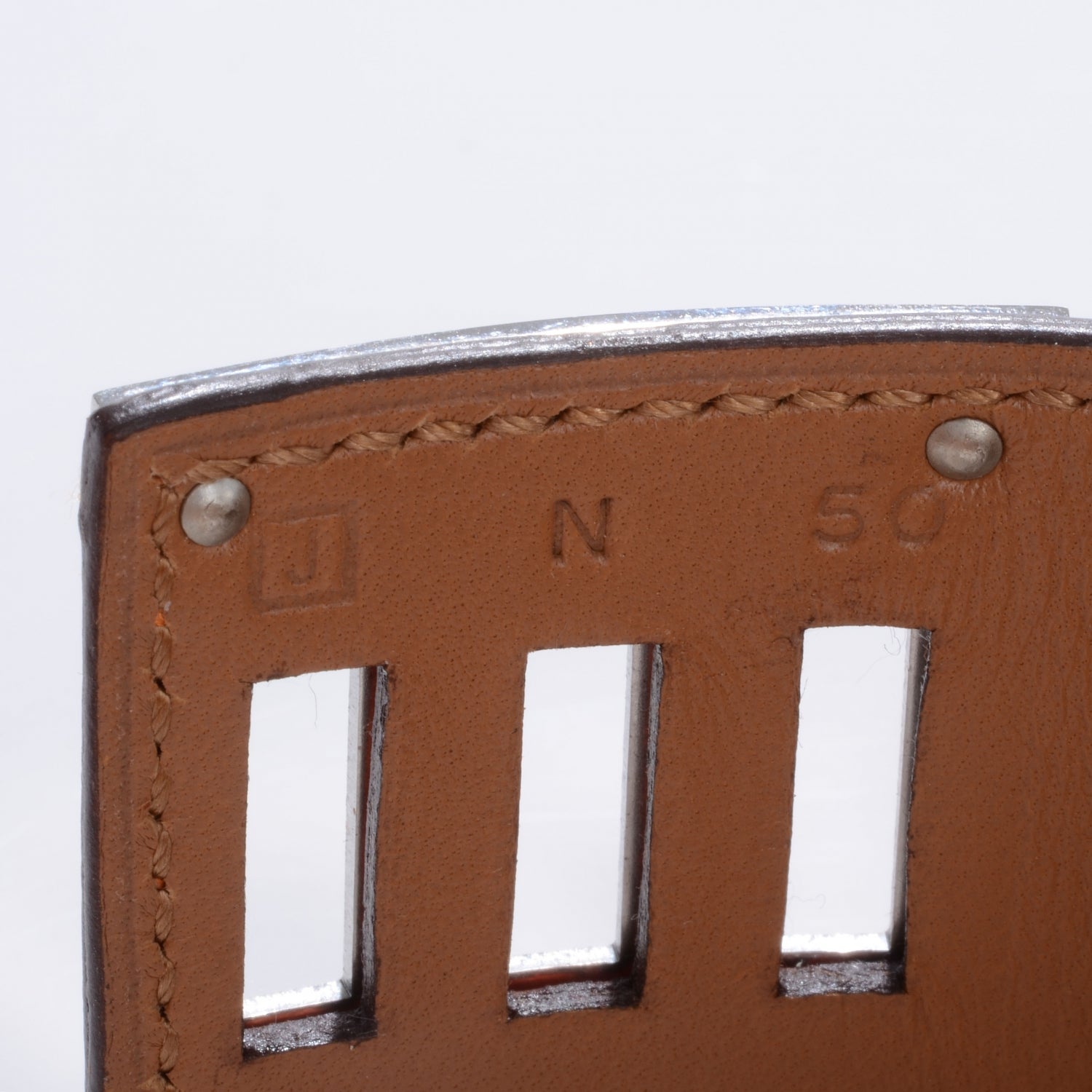 Hermes Ostrich Kelly Dog Cuff Orange 6 of 7