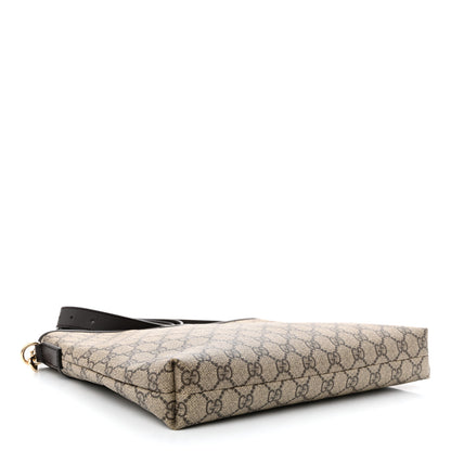Gucci GG Plus Monogram Medium Flat Messenger Bag Dark Brown 4 of 11