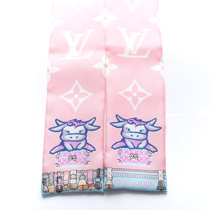 Louis Vuitton Silk Monogram Rodeo Bandeau Rose 2 of 3