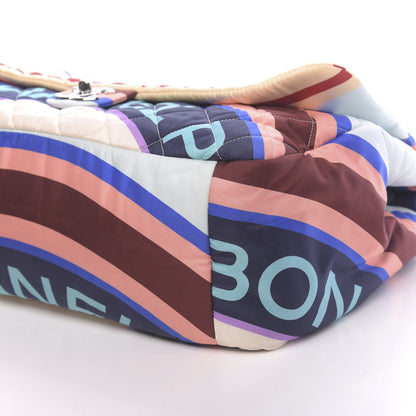 Chanel Fabric Quilted Printed XXL Flap Multicolor 9 of 10