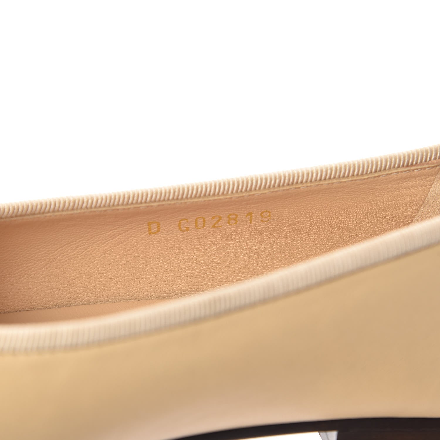 Chanel Lambskin Cap Toe CC Ballerina Flats 37 Beige Black 10 of 13