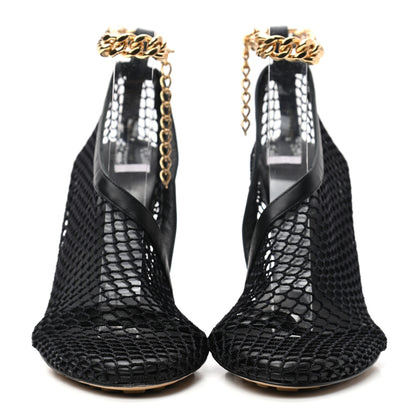 Bottega Veneta Mesh Nappa Chunky Chain Sandals 35 Black 2 of 8