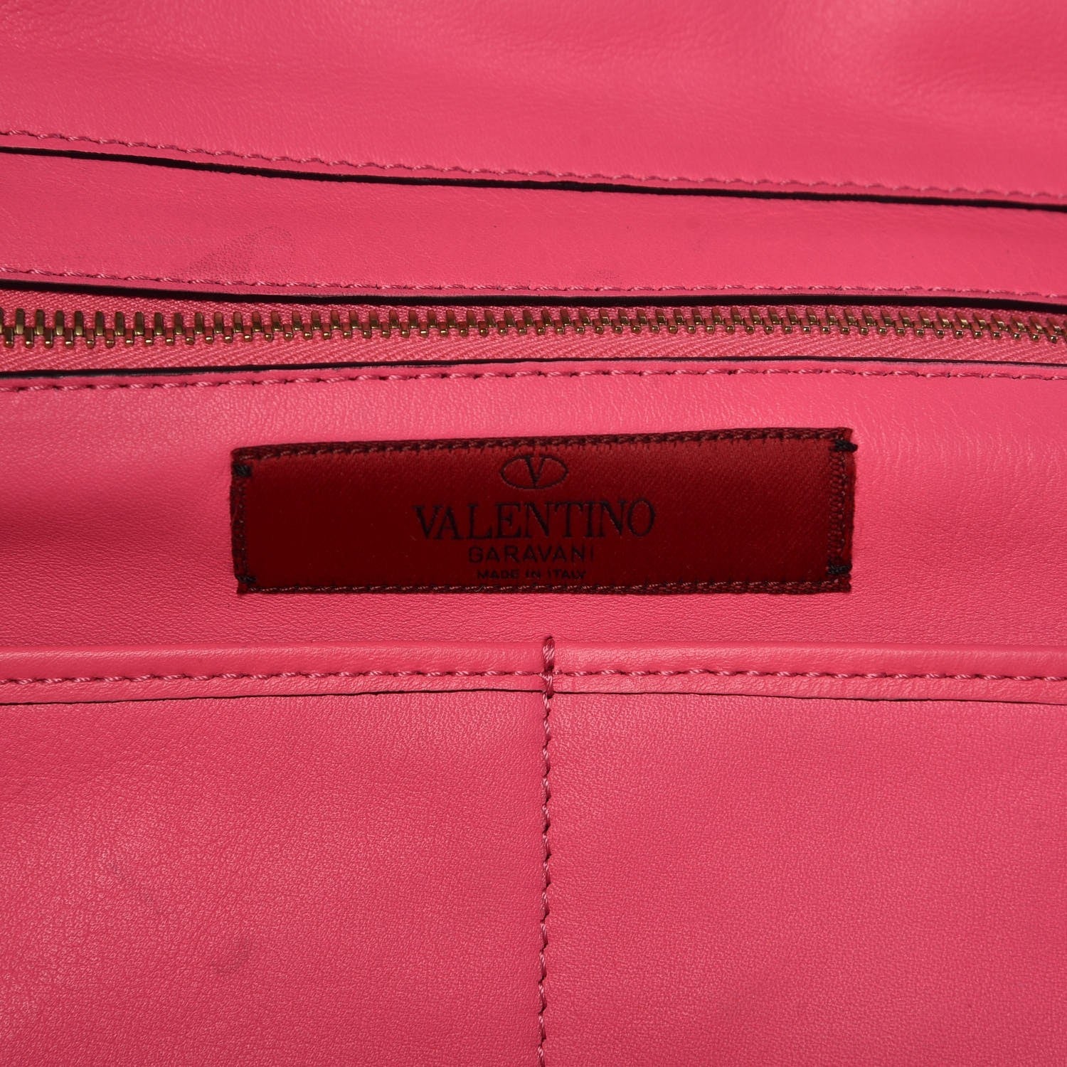 Valentino Garavani Vitello Medium Rockstud Tote Fuxia Fluo 8 of 13