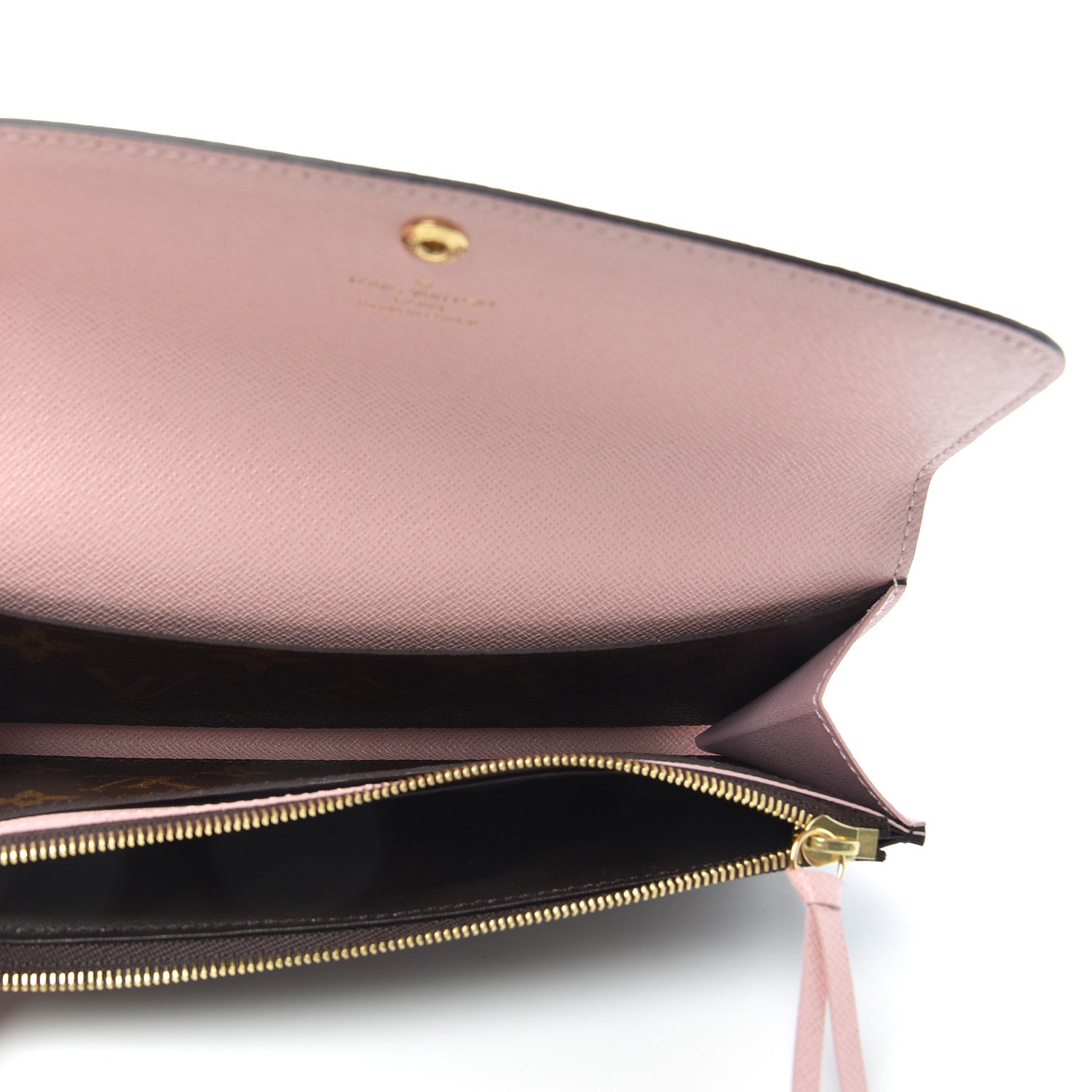 Louis Vuitton Monogram Emilie Wallet Rose Ballerine 5 of 6