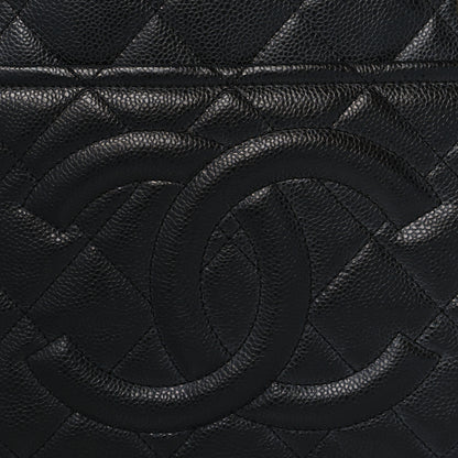 Chanel Caviar Quilted CC Timeless Soft Tote Black 8 of 10