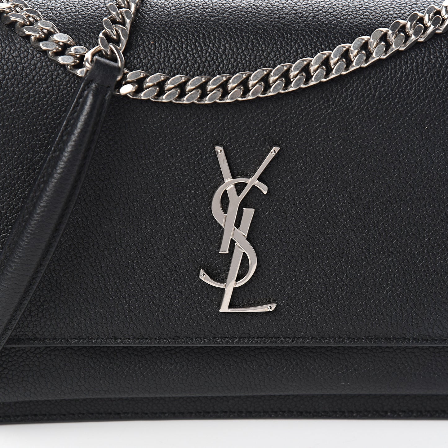 Grained Calfskin Medium Monogram Sunset Black