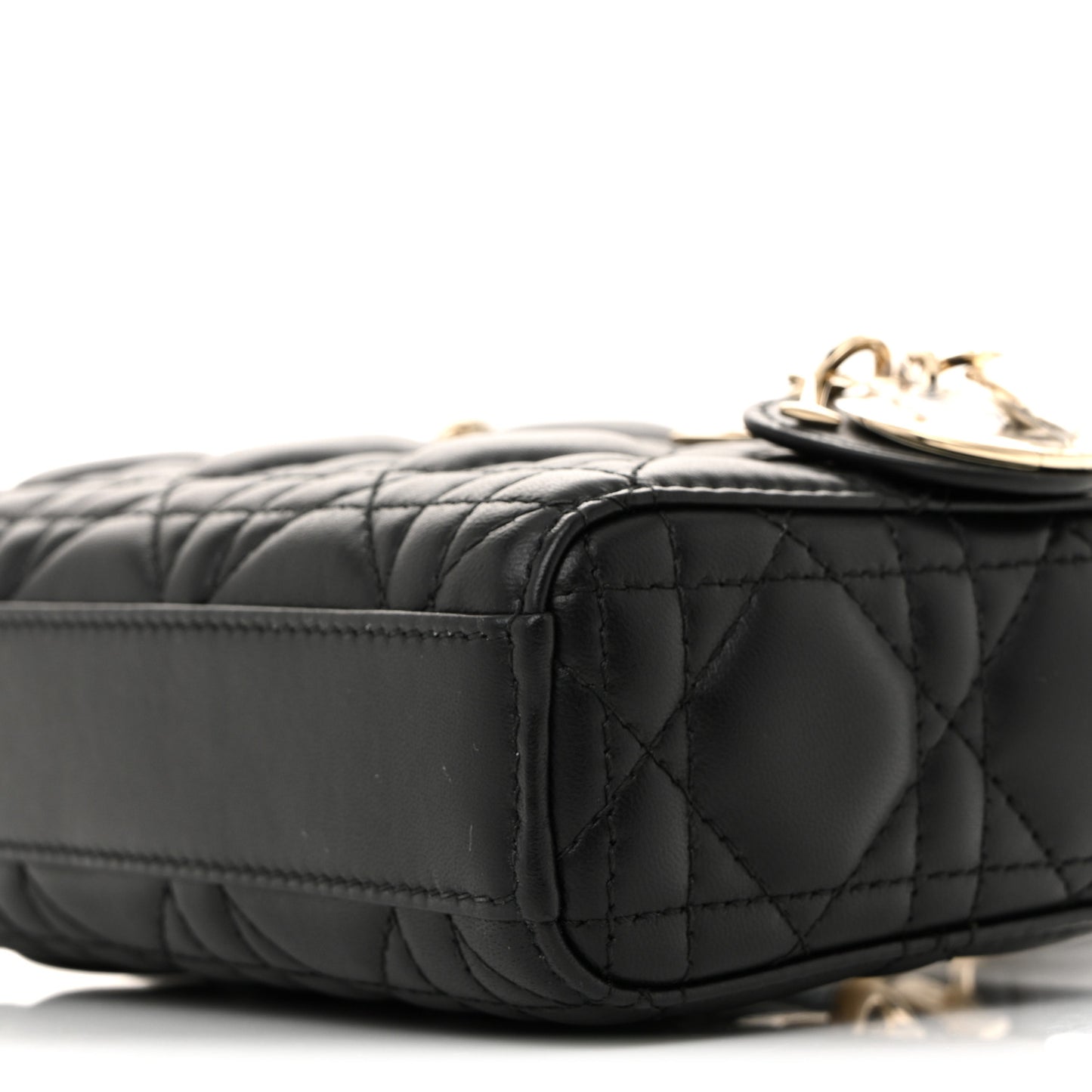 Lambskin Cannage Micro Lady D-Joy Black