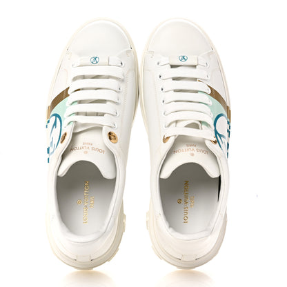 Louis Vuitton Monogram Time Out Sneakers 37.5 White Vert 2 of 9