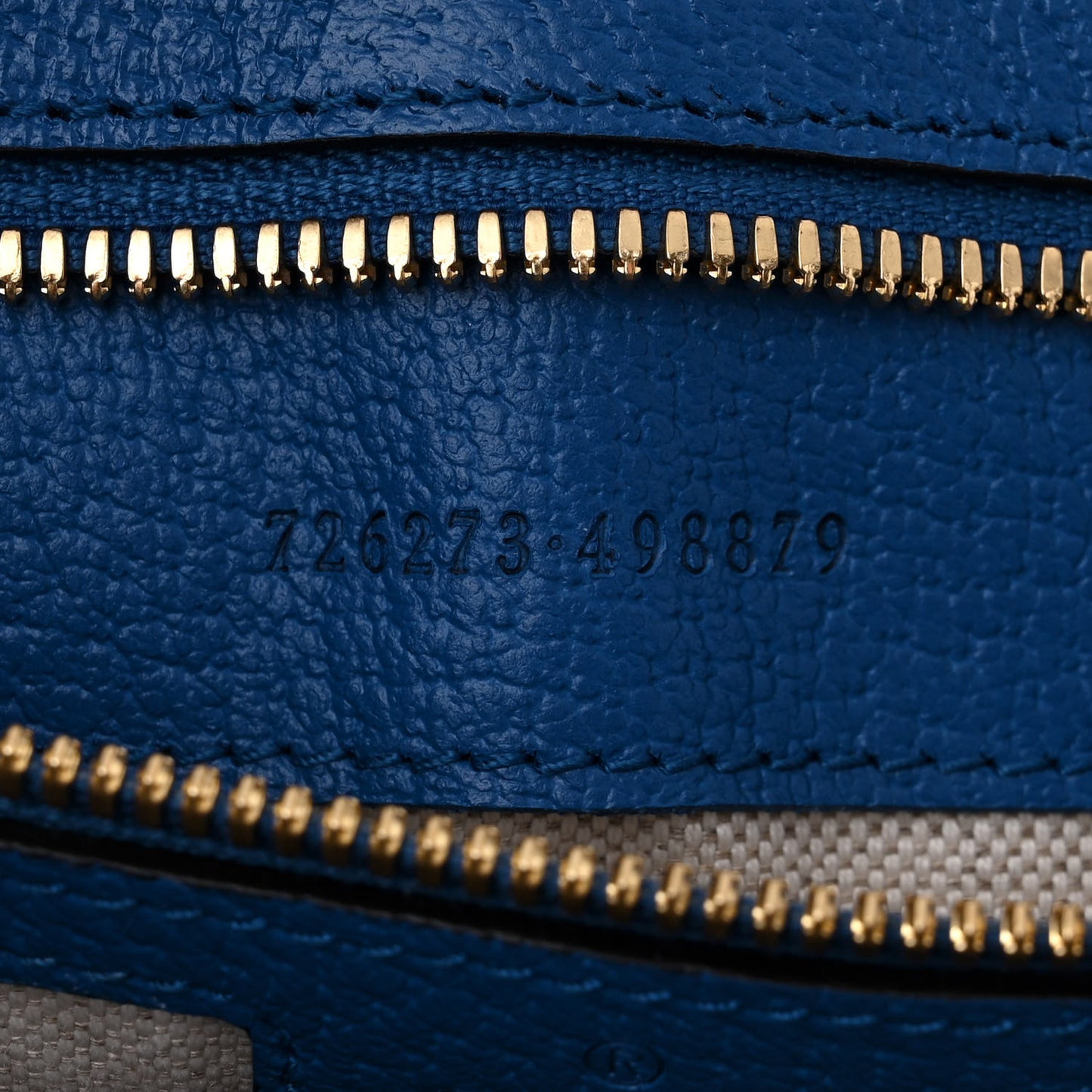 GG Supreme Monogram Mix Textured Dollar Calfskin Rhombus Inlay Large Tote Bag Beige Ebony Harvest Joy Blue