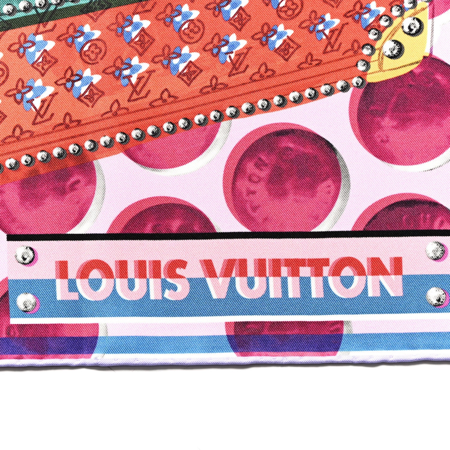 Louis Vuitton Silk Magic Malle Square Scarf 70 Pink 2 of 3