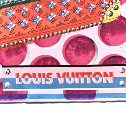 Louis Vuitton Silk Magic Malle Square Scarf 70 Pink 2 of 3