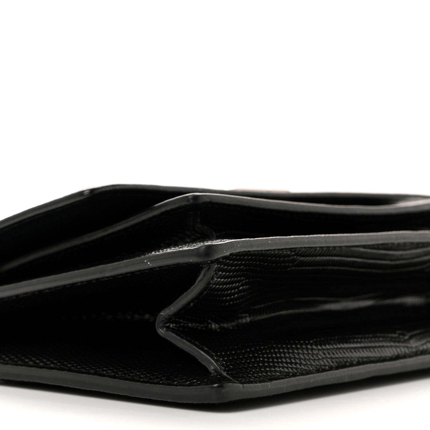 Balenciaga Patent Calfskin Lizard Embossed XS Sharp Top Handle Bag Black 9 of 14