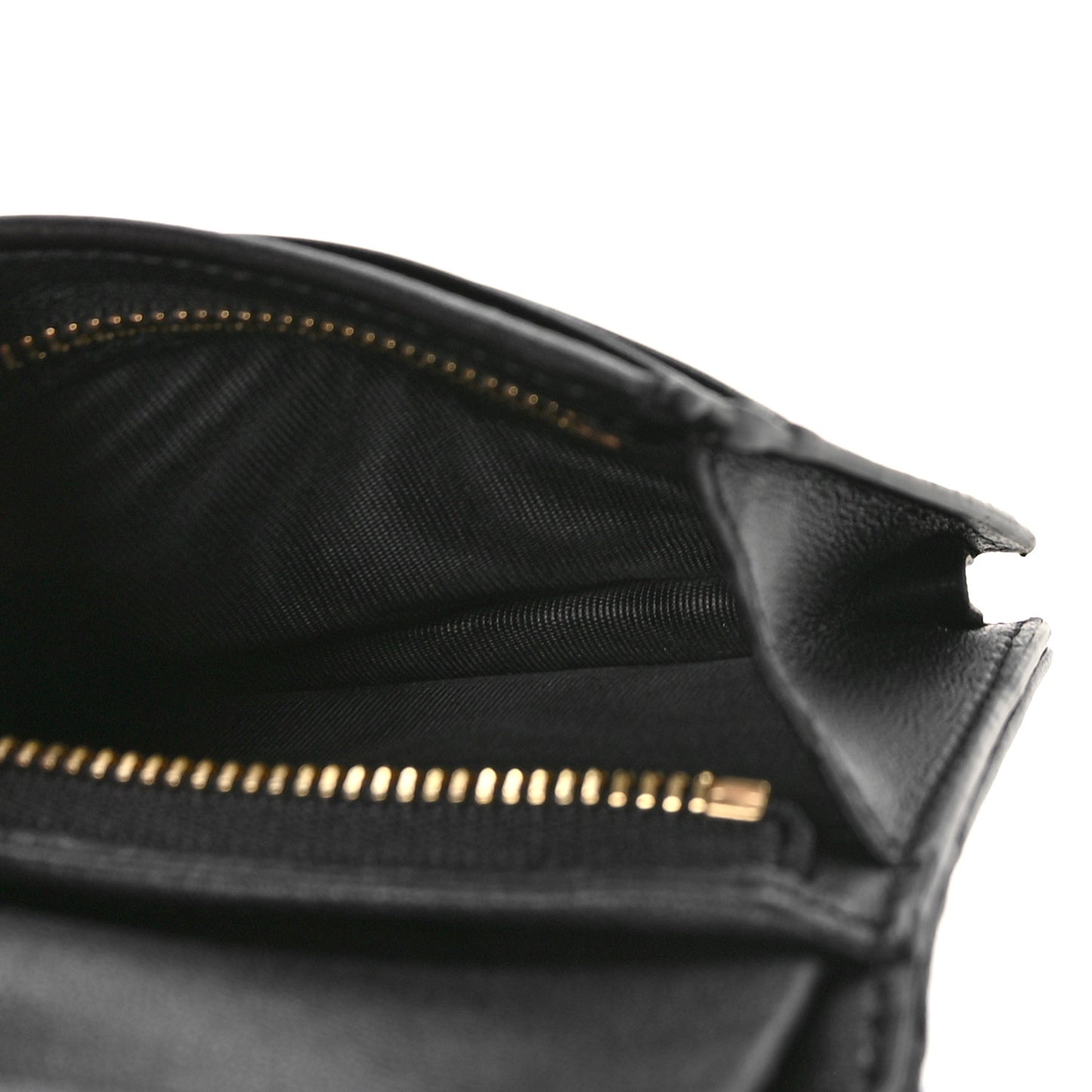 Lambskin Cannage Mini Lady Dior Wallet Black