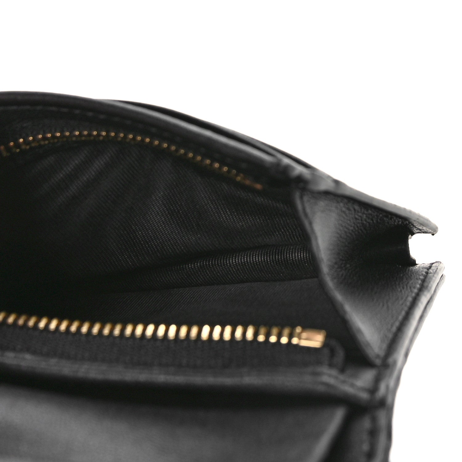 Christian Dior Lambskin Cannage Mini Lady Dior Wallet Black 5 of 8