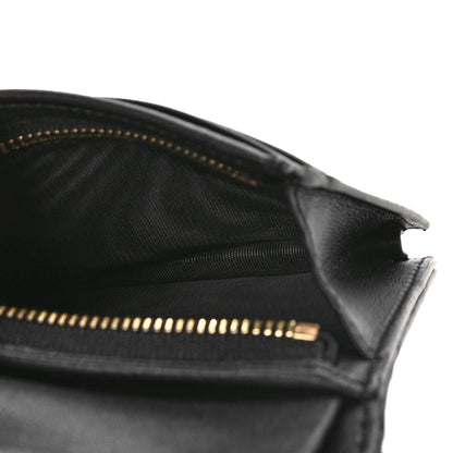 Christian Dior Lambskin Cannage Mini Lady Dior Wallet Black 5 of 8