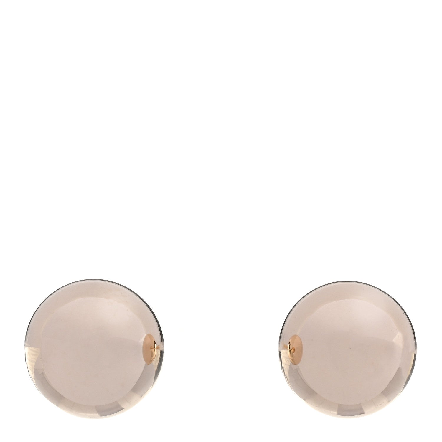 Tiffany 14K Rose Gold 9mm Hardwear Ball Earrings 1 of 6