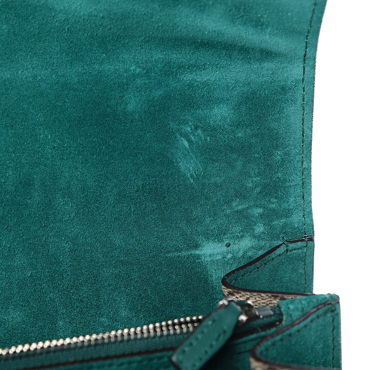 Gucci GG Supreme Monogram Embroidered Medium Dionysus Shoulder Bag Emerald 9 of 12