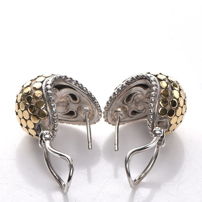 John Hardy Sterling Silver 18K Yellow Gold Buddha Belly Dot Earrings 5 of 5