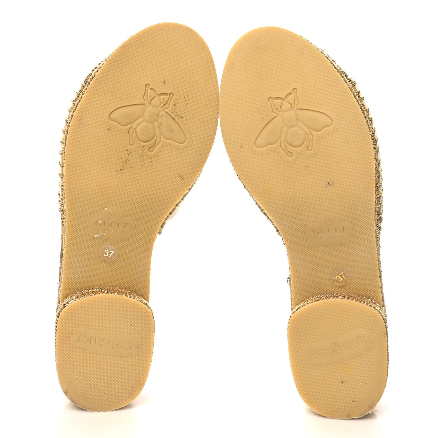 Malaga Kid Lifford Calfskin GG Mid Heel Slide 37 White Blue