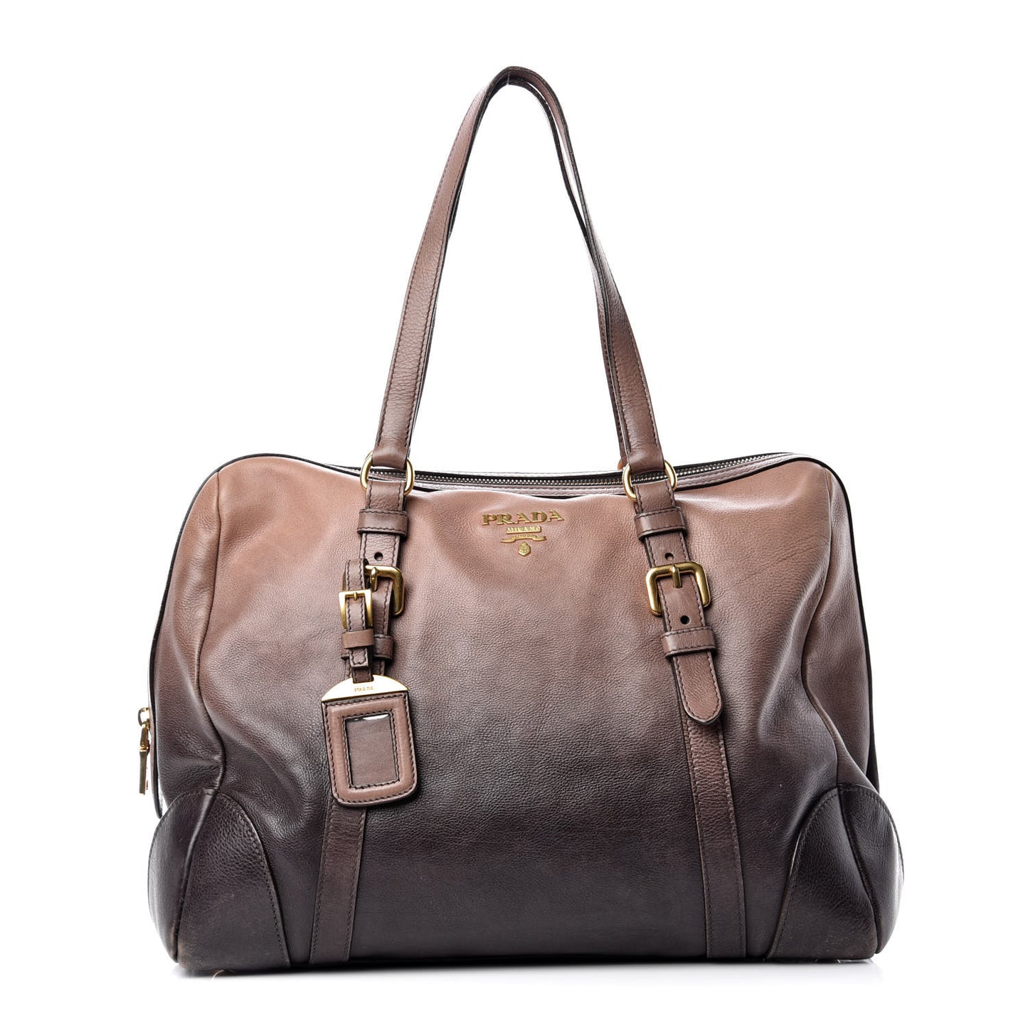 Glace Calf Shoulder Bag Fumo Sfumato