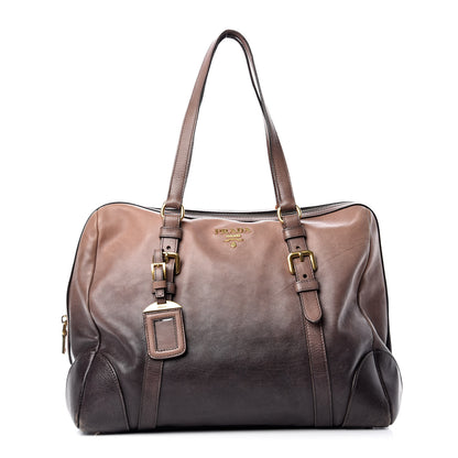 Prada Glace Calf Shoulder Bag Fumo Sfumato 1 of 14