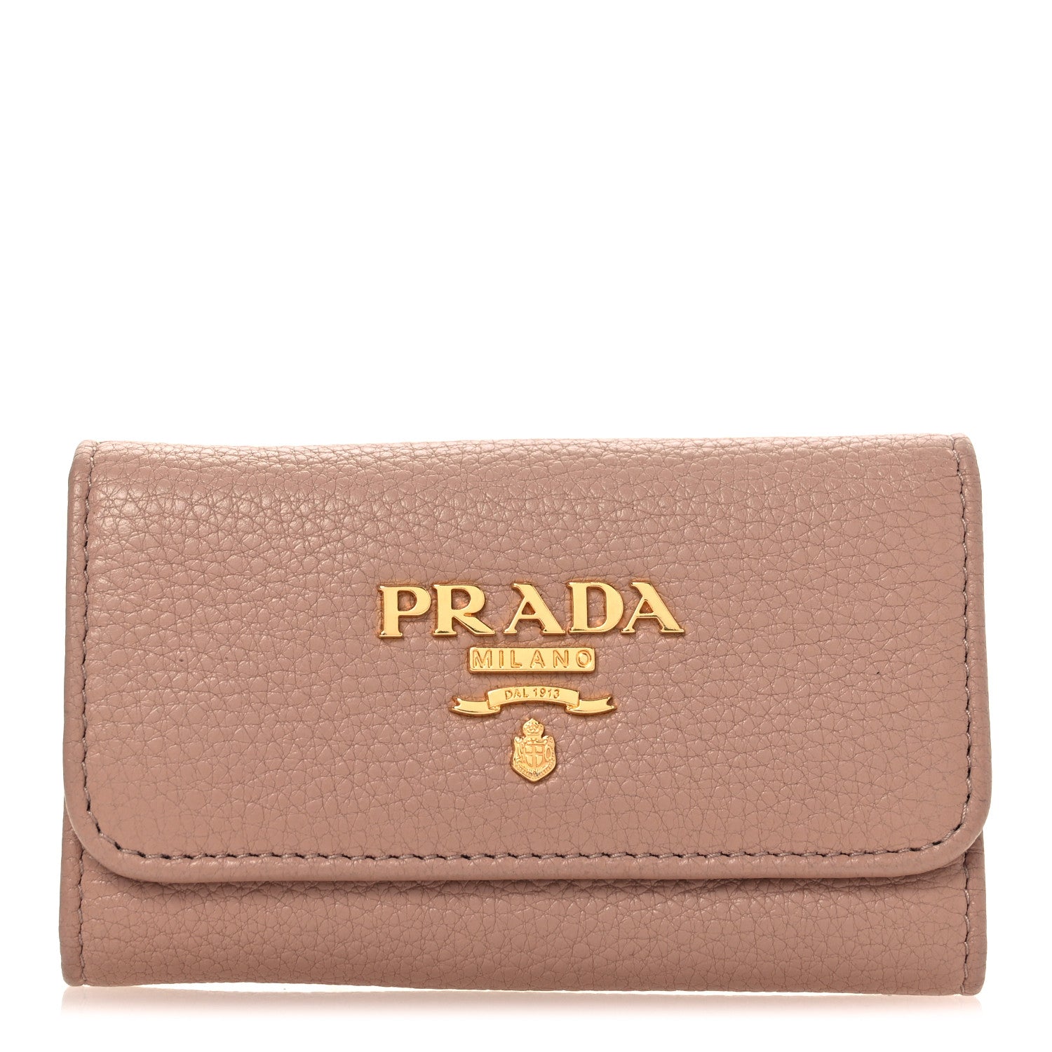 Prada Vitello Grain 6 Key Holder Cipria 1 of 6