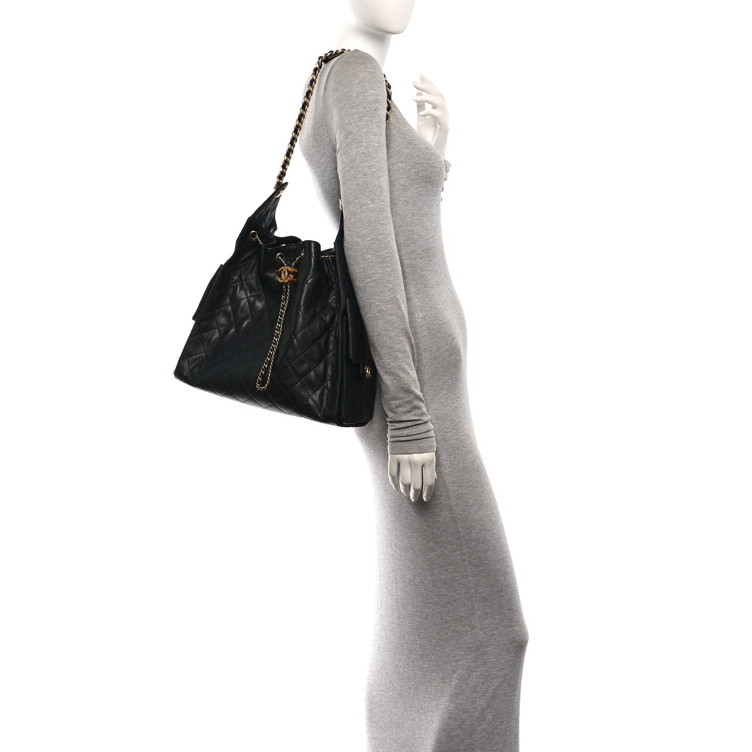 Chanel Caviar Quilted Medium Chanel 25 Handbag Black 2 of 11