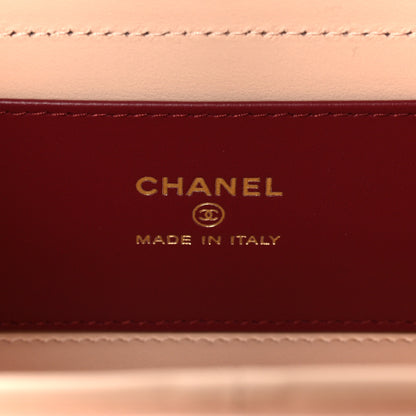 Chanel Shiny Caviar Preppy Coco Long Vanity With Strap Light Pink 6 of 12