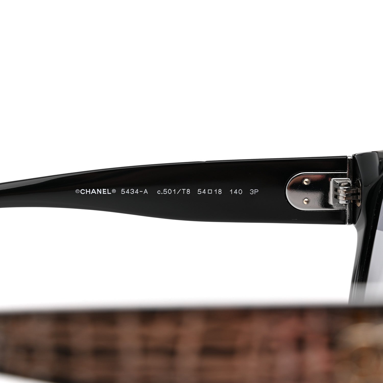 Chanel Acetate Polarized Pantos Sunglasses 5434-A Black 5 of 8