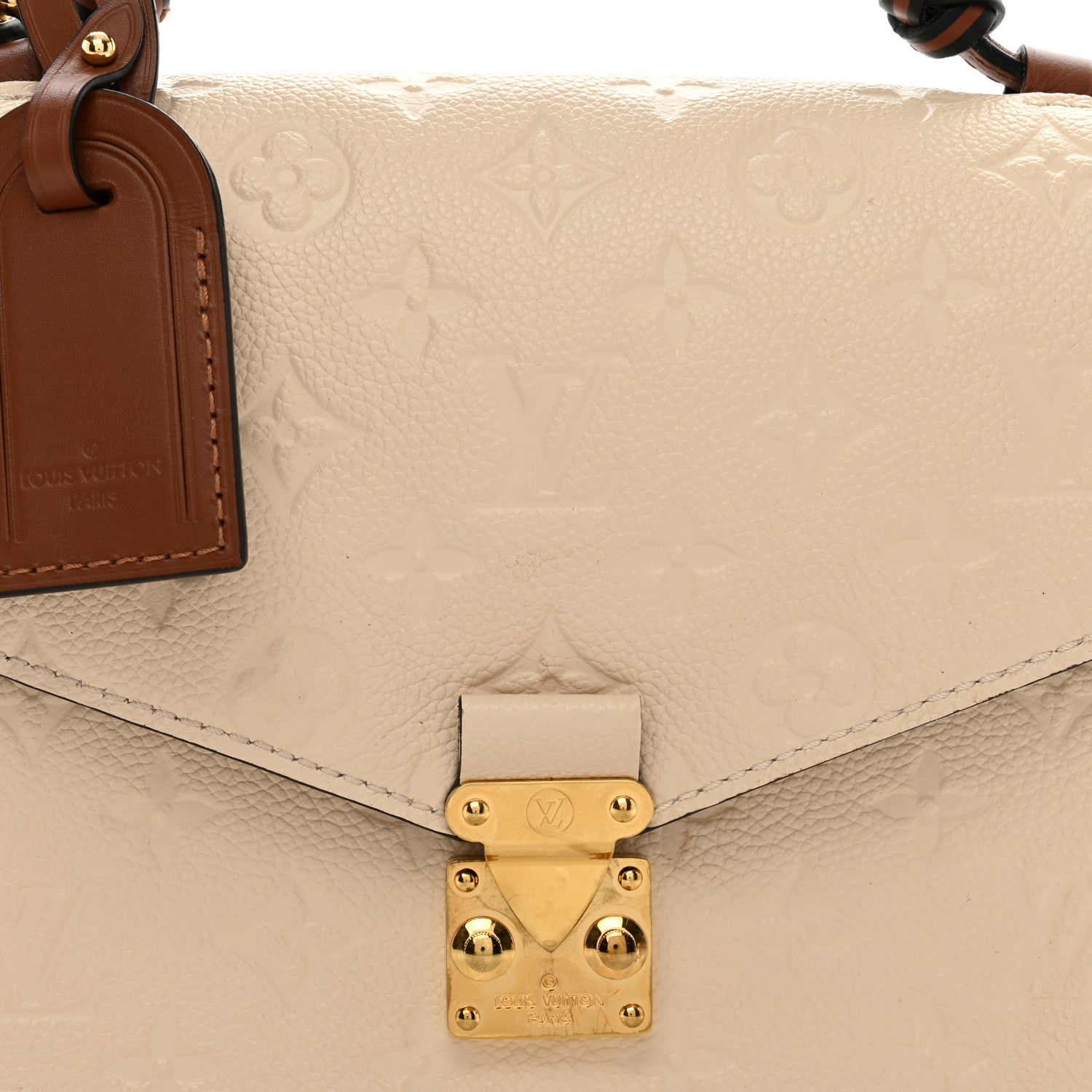 Louis Vuitton Empreinte Braided Pochette Metis Creme Beige Caramel 5 of 13
