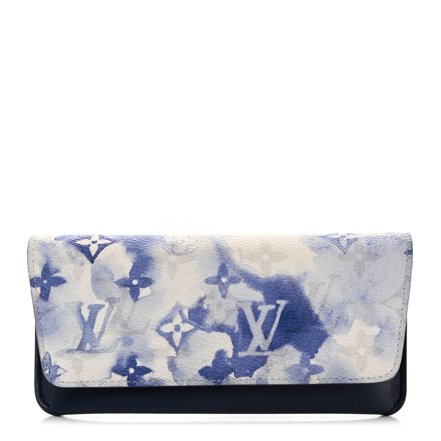 Louis Vuitton Monogram Watercolor Woody Glasses Case Blue 1 of 6