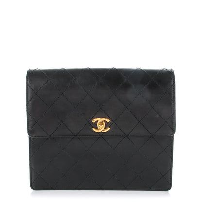 Chanel Lambskin Quilted Flap Shoulder Bag Black 1 of 9