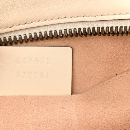 Gucci Calfskin Matelasse Small GG Marmont Chain Shoulder Bag White 7 of 15