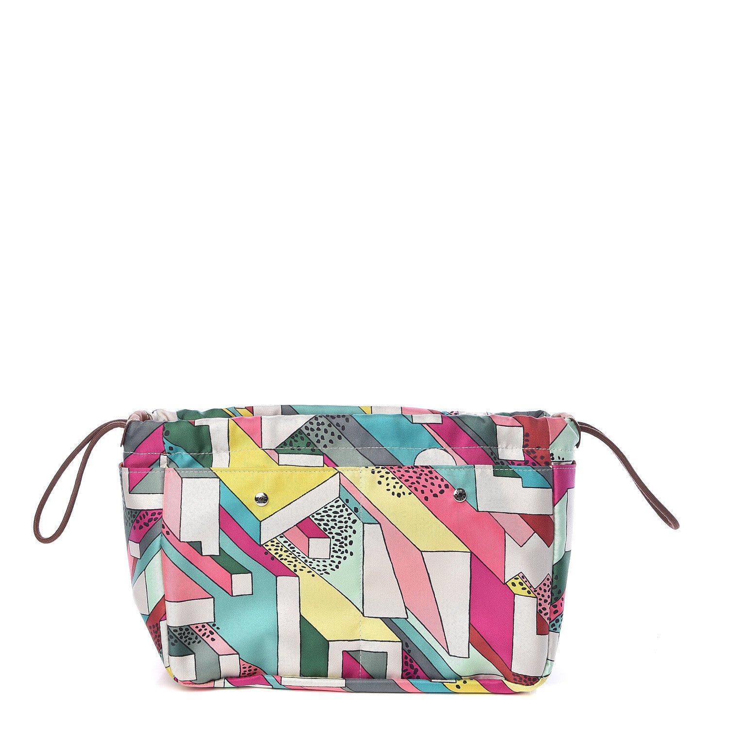 Hermes Silk On A Summer Day Fourbi 25 MM Pouch Tosca Bleu Paon 1 of 8