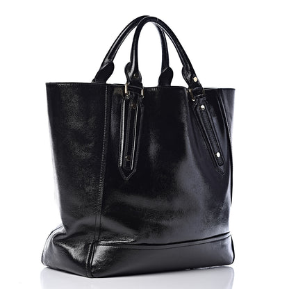 Burberry Patent Large Somerford Tote Black 3 of 12