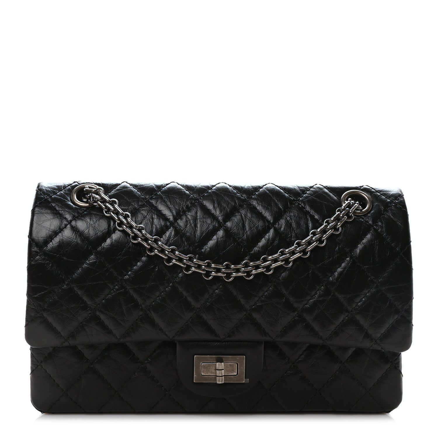 Chanel Aged Calfskin Quilted 2.55 Reissue 225 Flap Black 1 of 11