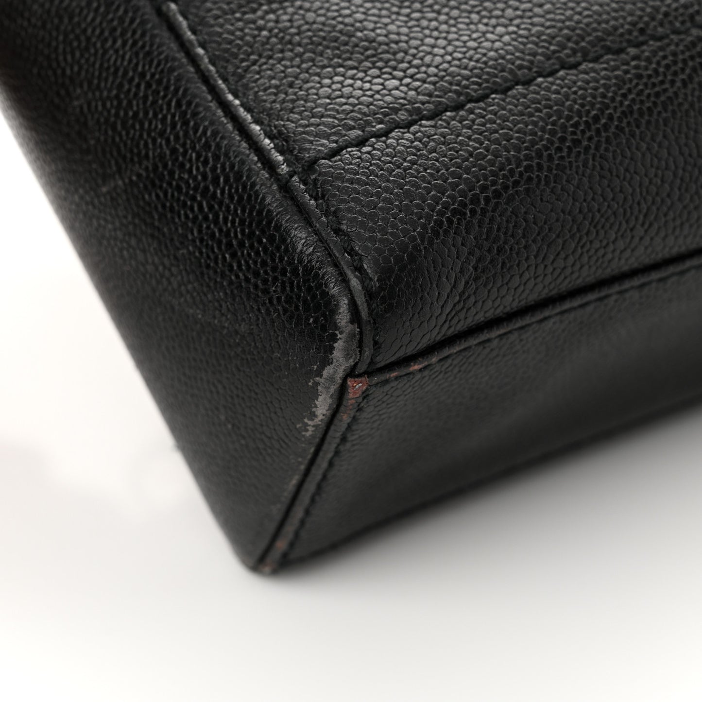 Caviar Stitched Chocolate Bar Shopping Black