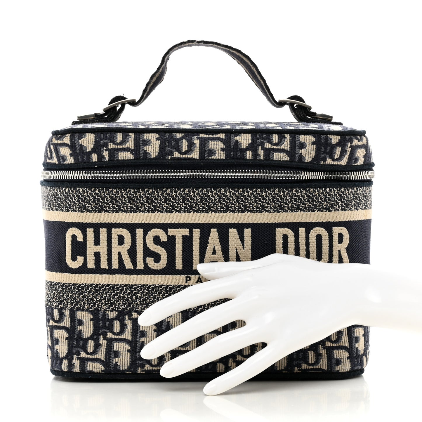 Oblique Diortravel Vanity Case Blue